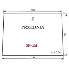 Szyba nr 35=128 przednia sokółka C-360