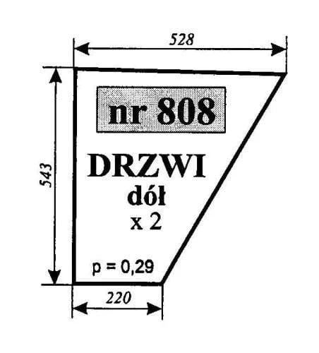 Szyba nr 92=97 C-330 chojnów boczna