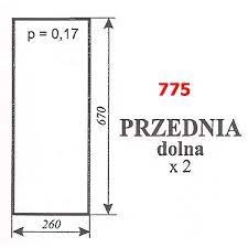 Szyba nr 775