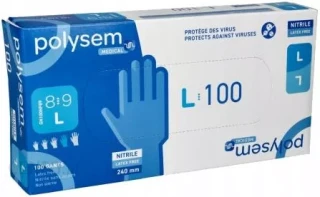 Rękawice jednorazowe polysen L-90 cm