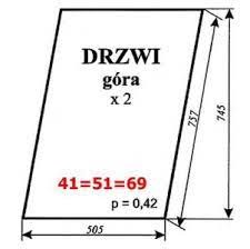Szyba nr 41 51 69 drzwi lubsko