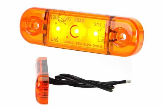 Lampa pozycyjna diodowa boczna pomarańczowa 12-24V W97.1