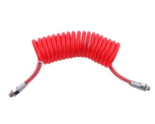 Przewód łączeniowy spiralny czerwone osłony poliamid gwint zewnętrzny 16x1.5 archimedes