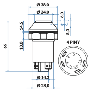 Włącznik dmuchawy Fendt X830240359000