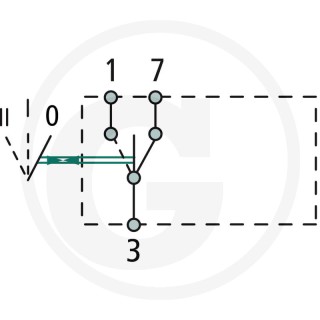 Włącznik przechylny  Z blokadą 12V 20A 50700030