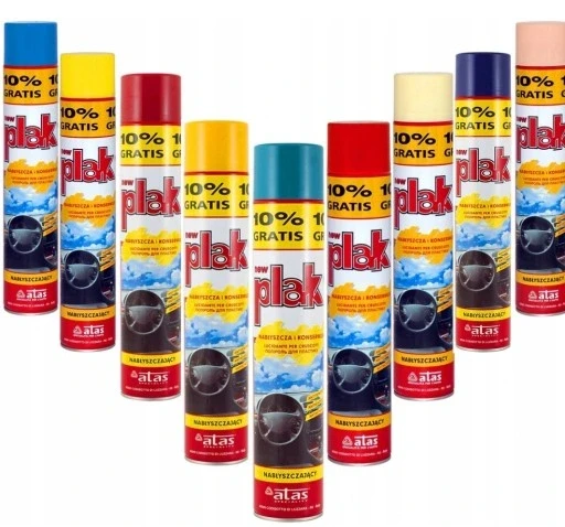 Preparat do kokpitu plak nabłyszczający spray 750 ml brzoskwinia