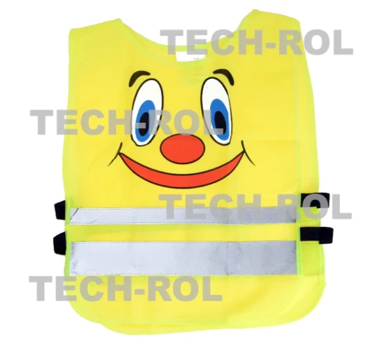 Kamizelka odblaskowa zółta dla dzieci