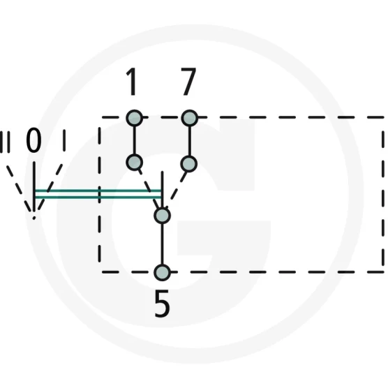 Włącznik przechylny Z blokadą 12V 25A 50700049