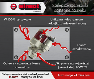 Rozrusznik MF-4 R-11G 9142743 7017954M1 Z redktorem typu MAGNETON- elmot