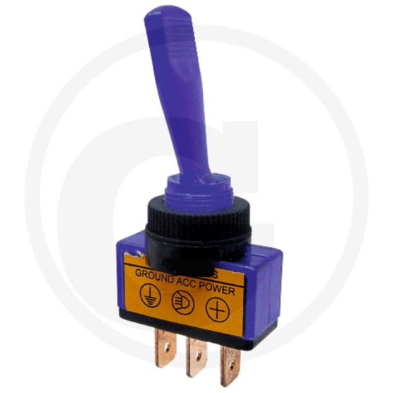 Włącznik przechylny Z blokadą niebieski Z diodą led 12V 20A 50770509155
