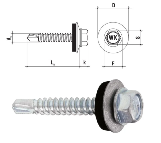 Wkręt do blachy farmer 4.8x32 samowiercący