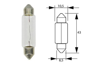 Żarówka 24v 10w rurka