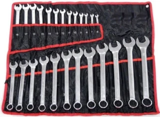 Zestaw kluczy płasko oczkowych 6-32mm 25-el twardy T00653