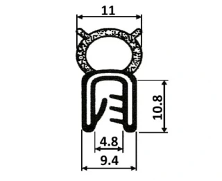 Uszczelka na krawędź T32