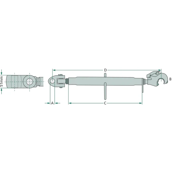 Łącznik centralny kat. 2/3 M36x3 mechaniczny 20011300