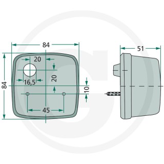 Lampa pozycyjna Fendt 4550020181