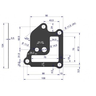 Uszczelka korpusu filtra oleju C-330 50103340