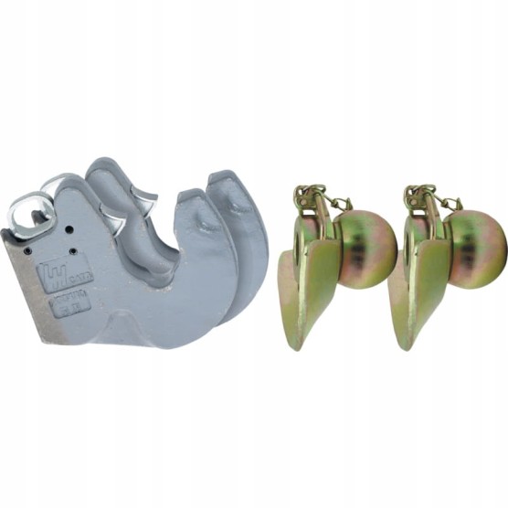 Zestaw haków do wspawania kat 3 komplet z kulami z kołnierzem 65688450711