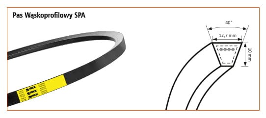 Pas spa 3185 Stomil kosiarka 1,85