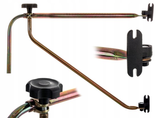 Ramię, wspornik lusterka prawy, długość wysięgnika 500 mm, mocowanie lusterka na obejmę, MF-3, MF-4 07368073, WLC-10 solus