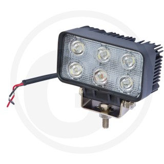 Lampa robocza led prostokątna 12-24V 6 led 18W 1200LM 693LED0099