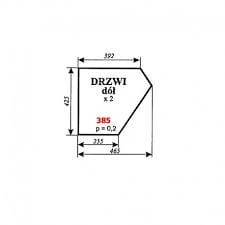 Szyba nr 385 drzwi dół C-360