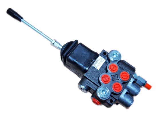 Rozdzielacz hydrauliczny 2 sekcyjny 40L 1 dźwigniowy 66787000929