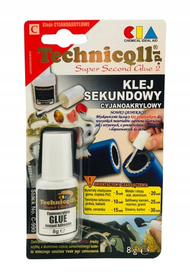 Klej sekundowy 8g x pędzelkiem