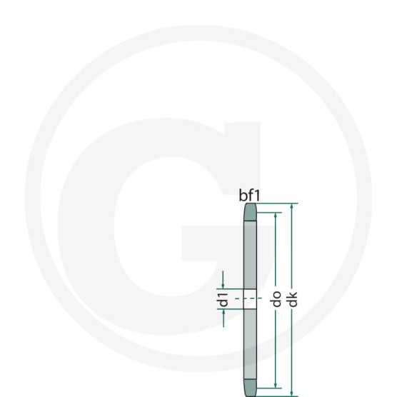 Koło łańcuchowe surowe z-30 08B 1/2 cala 837011-012-30