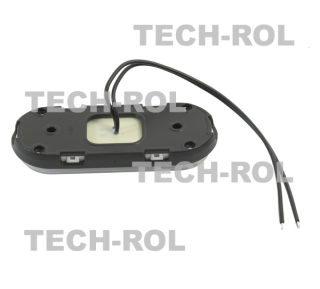 Lampa pozycyjna diodowa przednia, uniwersalna, neon, 12V / 24V 1401, W198 waś