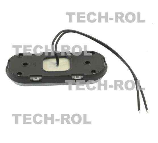 Lampa pozycyjna diodowa przednia, uniwersalna, neon, 12V / 24V 1401, W198 waś