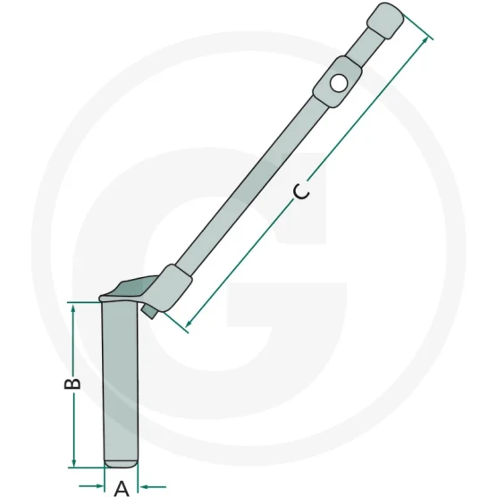 Sworzeń zaczepu transportowego FI-31mm długość 150mm kg 20013080