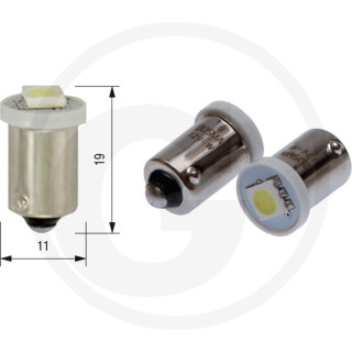 Żarówka led 12V 1xSMD 5050 led BA9S zastępuje żarówkę 12V 4W BA9S, typ T4W