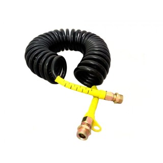 Przewód spiralny powietrza M22X1,5 7,5m czarno-żółty