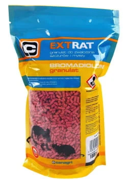 Trutka na myszy i szczury, granulat, bromadiolon, extrat - czerwona, opakowanie 1 kg; 12-2013 canagri