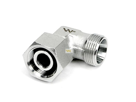 Złącze hydrauliczne kątowe AB M18x1.5 12L 18x18 meryczne (XEVW) Waryński