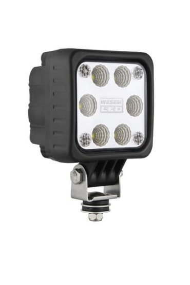 Lampa robocza led kwadratowa wesem 693LED1F47400 100x100 mm 1500Lm 12/24V z przewodem 0,5m