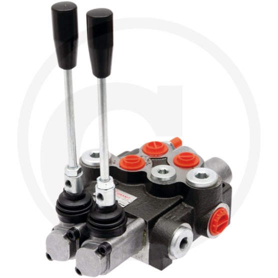 Rozdzielacz hydrauliczny 2 sekcyjny Z jedną sekcją nurnikową 40L 66787001344