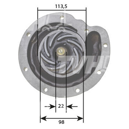 Pompa wody Case B40718 107630 , 3132145R91 , 3132677 , 3132677R1 , 3136053R91 , 3136053R92 , 3136053R93 , 735099C91