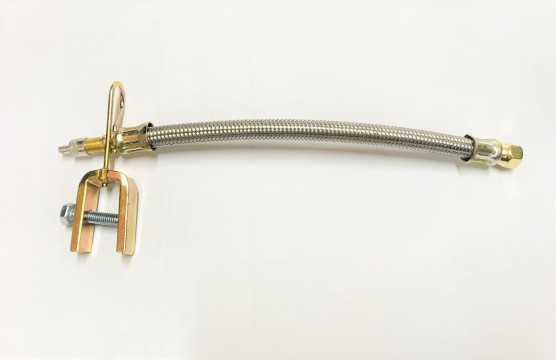Przedłużka do pompowania kół bliźniaka 210mm metalowy oplot