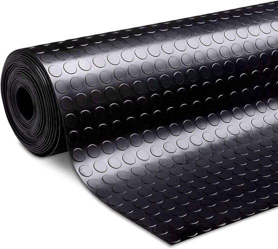 Płyta gumowa 3mm Z wypustkami szerokość 123 za 10cm