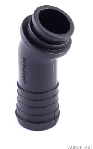 Kolano fi 25 kąt 30 mocowane nakrętką 1CAL ap21k25/30 agroplast 221285