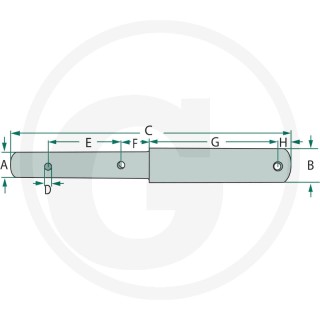 Sworzeń kat.1-2 OTWÓR-5 DŁ-200 FI-19-25 20012940