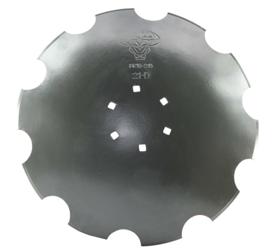 Talerz brony FI-510 nacinany grubość - 3,5 mm, 6 - otworów / rozstaw 120 mm, stal węglowa 38-42 hrc; Brona talerzowa; Agro BULL