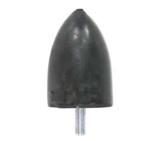 Resor gumowy stożkowy mały ze śrubą M8 wysokość 65mm średnica 45mm 65x45 resgum