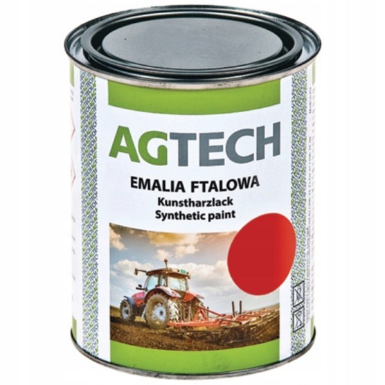 Farba czerwona pług unia 0,8 litra Agtech 691270014
