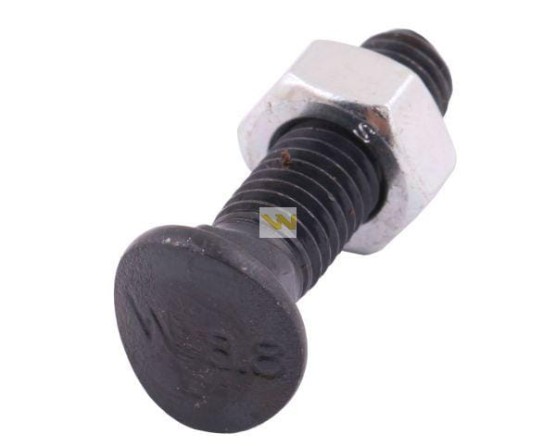 Śruba redliczkowa półokrągła M10x35 mm kl. 8.8 kpl.  Waryński W-243881035