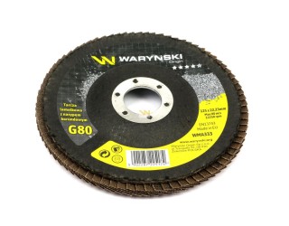 Tarcza do szlifierki 125 mm lamelkowa z elektrokorundem GR80 Waryński WMA333