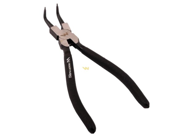 Szczypce do pierścieni osadczych 240 mm wewnętrzne wygięte Waryński WMP116