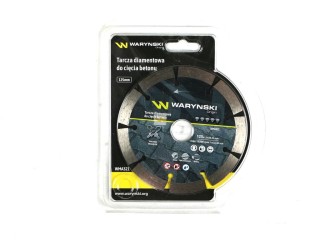 Tarcza diamentowa segmentowa 125 x22.23 mm do cięcia betonu Waryński WMA321